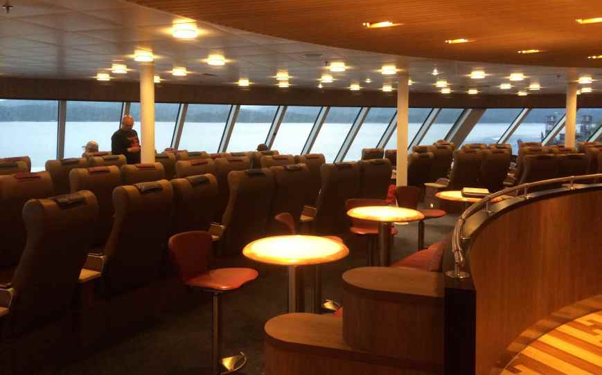 Aurora Lounge onboard the BC Ferry
